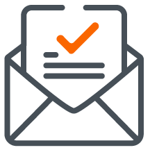 Application with an orange pencil